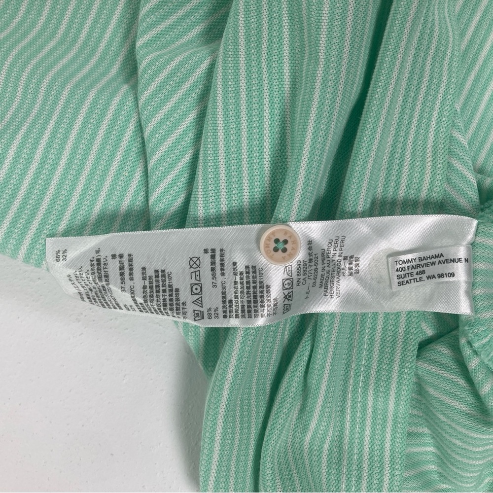 Tommy Bahama IslandZone Polo Shirt Mens XXL /TTG Green Solid Knit Soft Casual - Picture 13 of 15